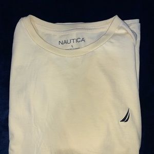 A yellow Nautica T-shirt. Size- large
